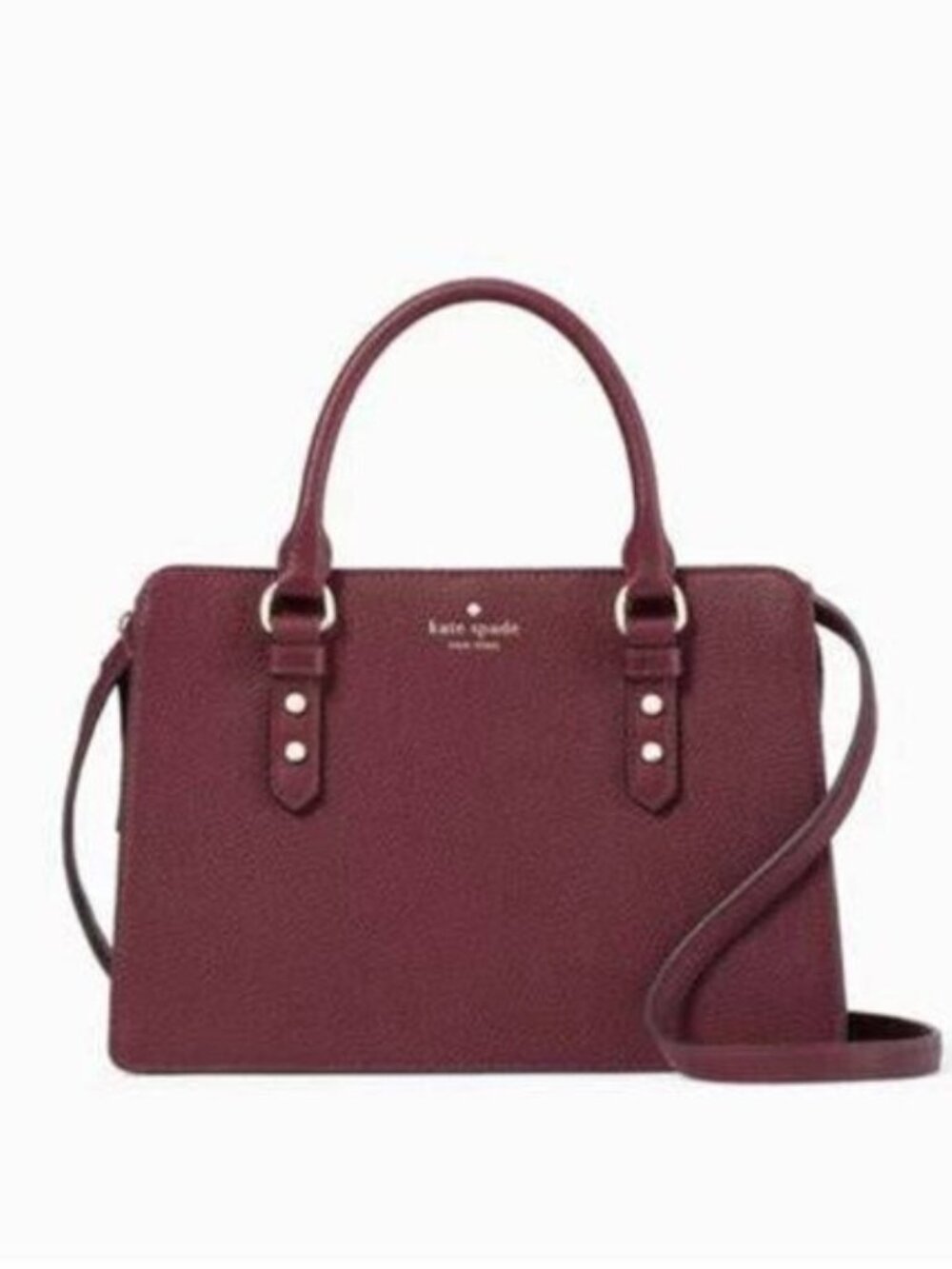 Like New Kate Spade Mulberrry Street Deep Burgandy Leather Shoulder Bag Purse